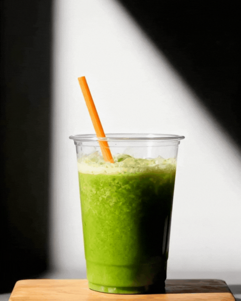 PLA straw in PLA cup