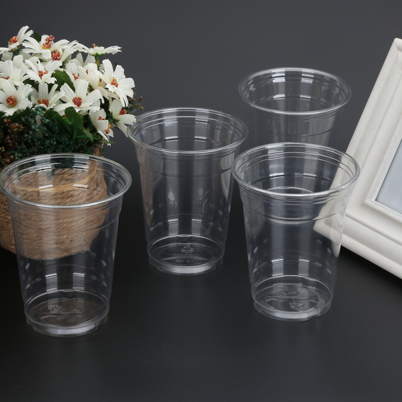 Transparent 12oz PLA Cold Drink Cups for Outdoor Catering