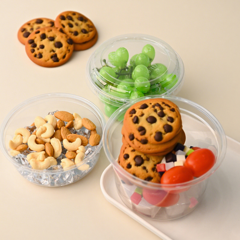 475ML Disposable Food Cups Leak-Proof Eco PET deli Cups