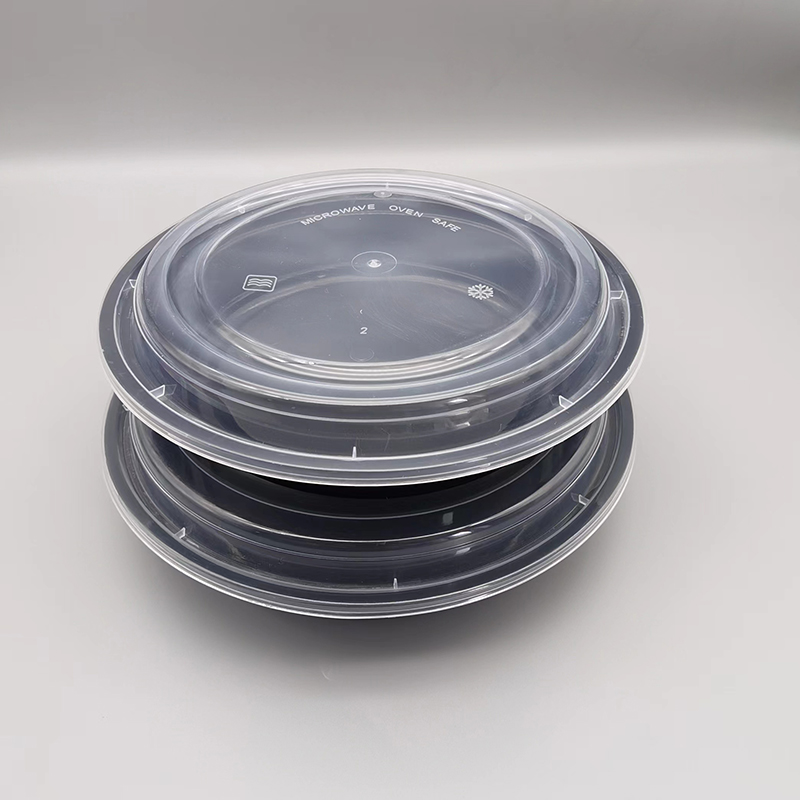 Microwaveable PP bowl, disposable for takeaway food and meal packaging.