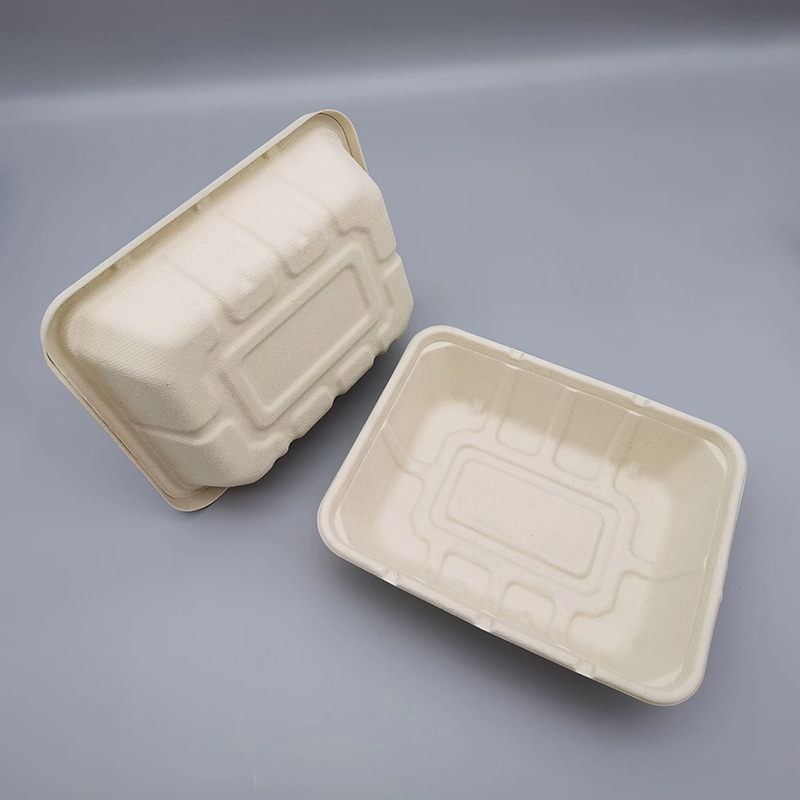 1500ml Biodegradable Compostable Sugarcane Container with Bagasse Lid