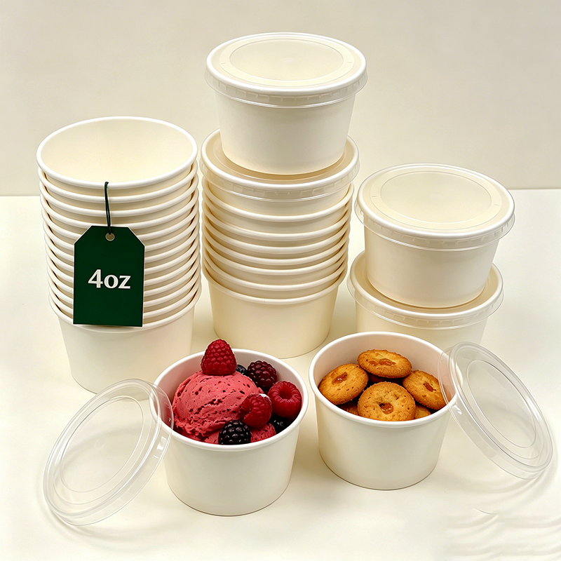 4oz Disposable Sustainable Round Paper Cup