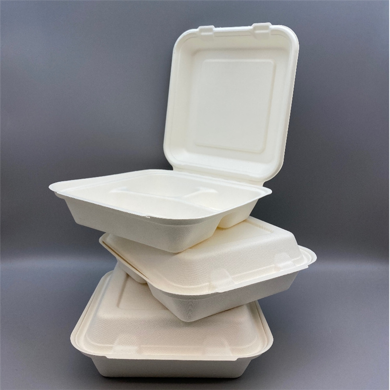 8.5 inch 3-Compartment Takeaway Box