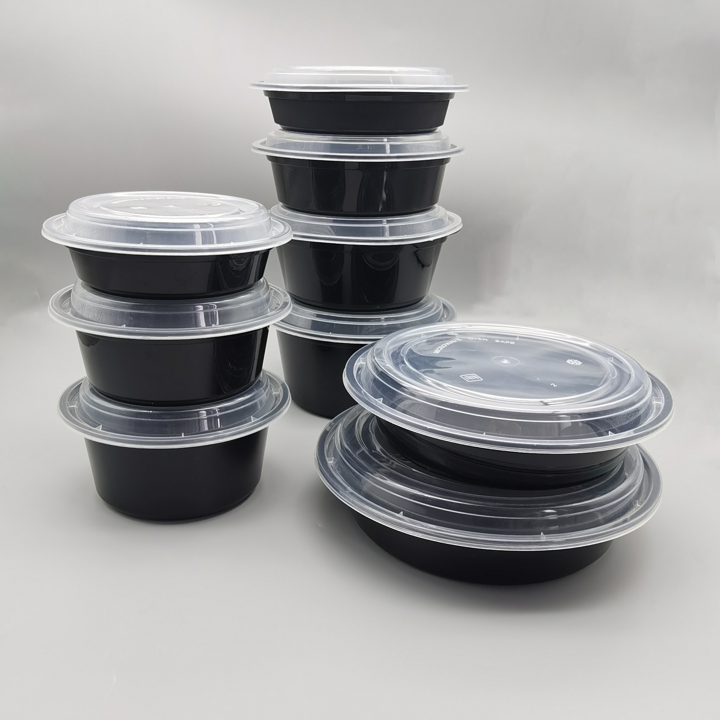 Takeaway Round American Style Disposable PP Plastic food Containers