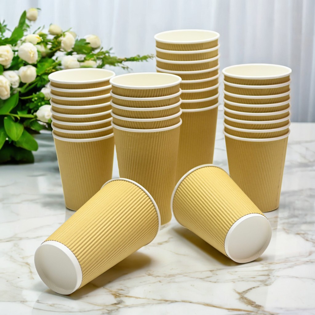 disposable cup suppliers Corrugated Coffee Paper Cup drinking Water Cup