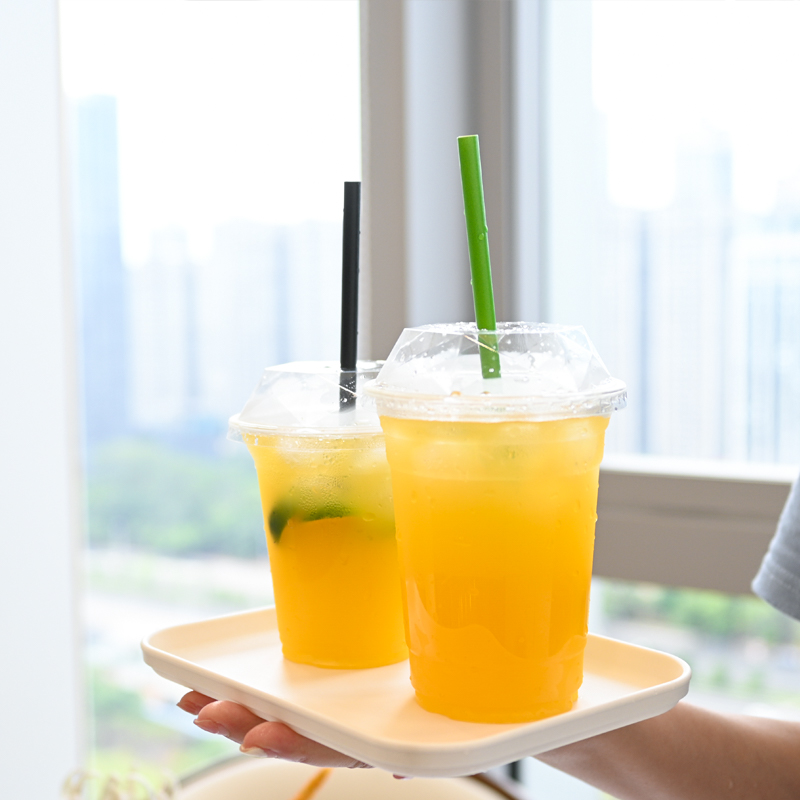 Recyclable PET Cups for Cafe Cold Drinks
