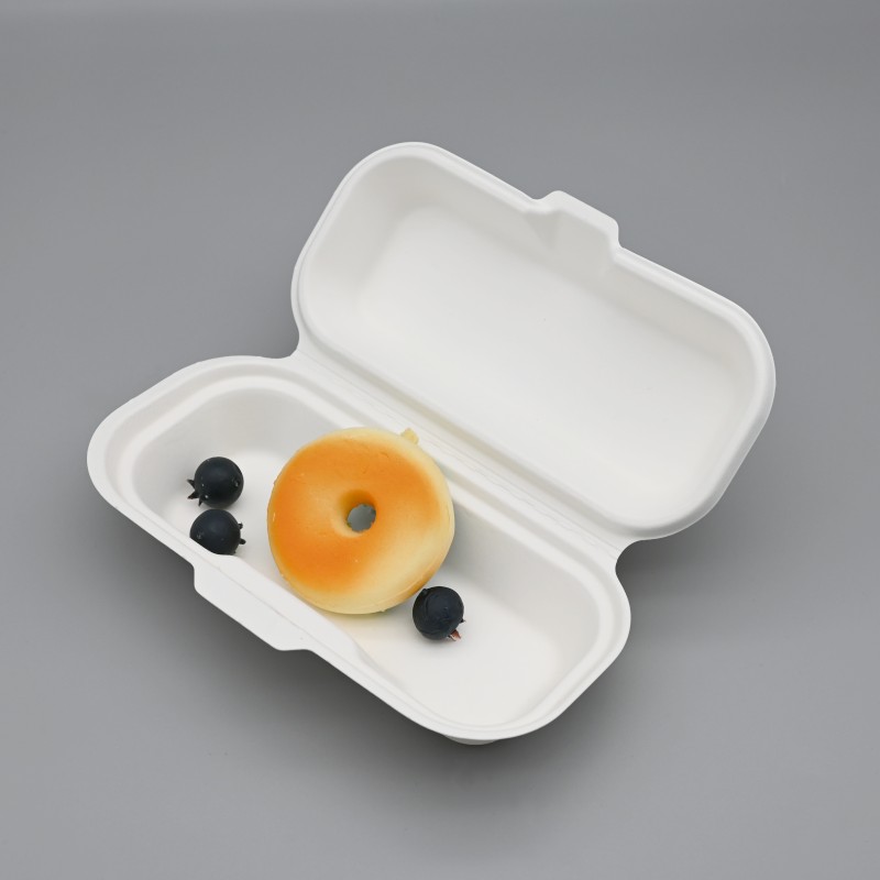 New Arrival disposable Bio compostable sugar bagasse Hot dog container