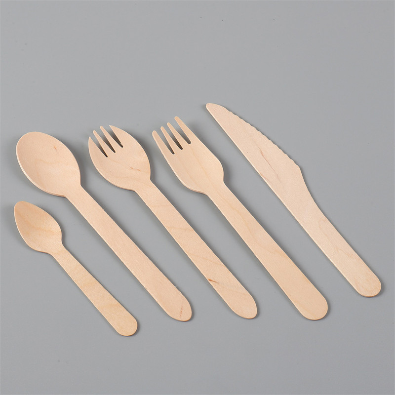 Recyclable Wooden Cutlery for Restaurant Disposable Tableware