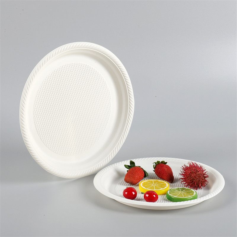 Biodegradable Disposable Corn Starch Round Plates