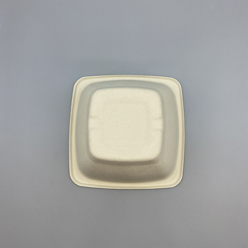 Square bagasse bowl