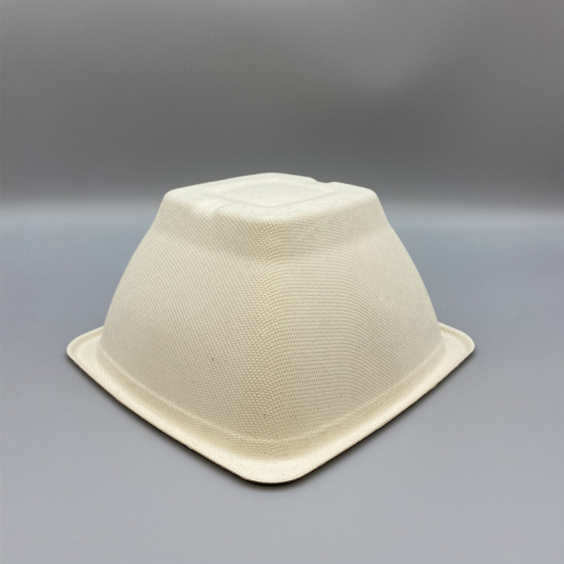 Square bagasse bowl