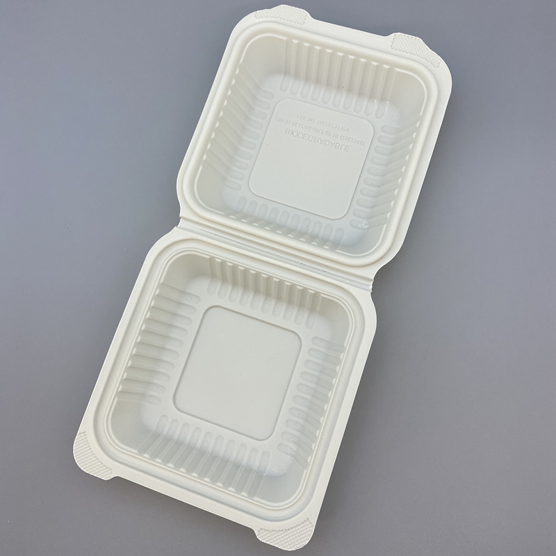cornstarch 6 inch Burger Boxes Clamshell