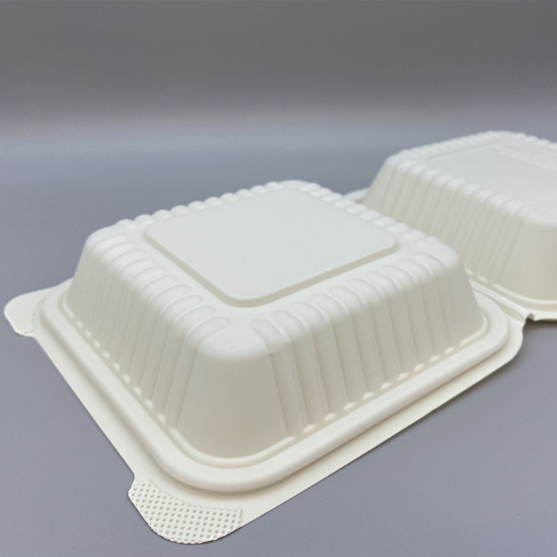 cornstarch 6 inch Burger Boxes Clamshell
