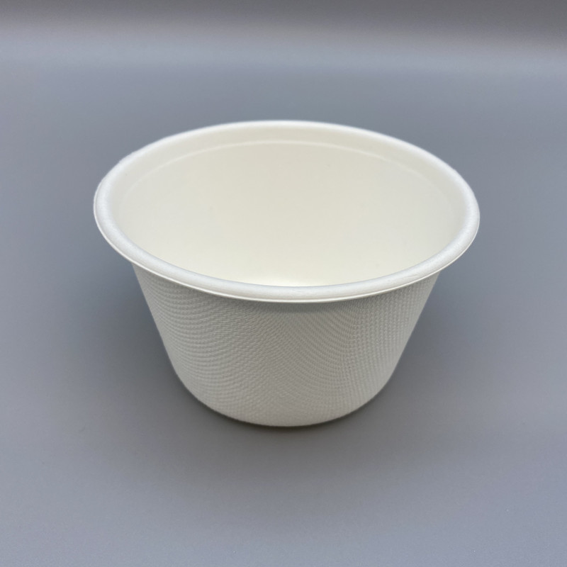 Compostable 8.5oz Biodegradable sugarcane Bagasse Soup Cup