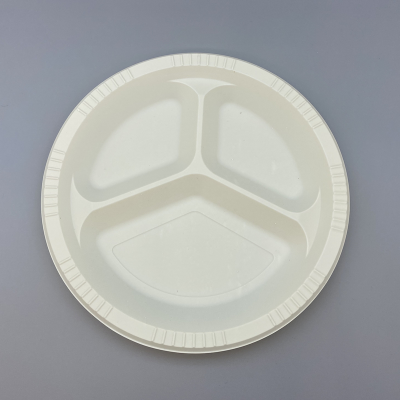 Eco-Friendly Corn Starch Round Party Plates for Festival Catering