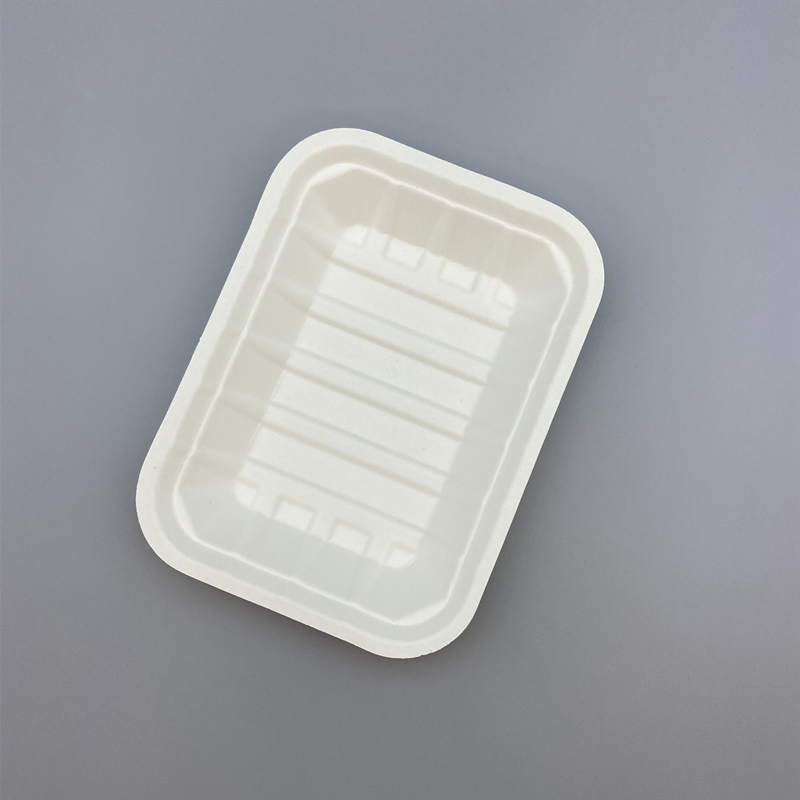 7 inch Eco Friendly Disposable Sugar cane Food Tray