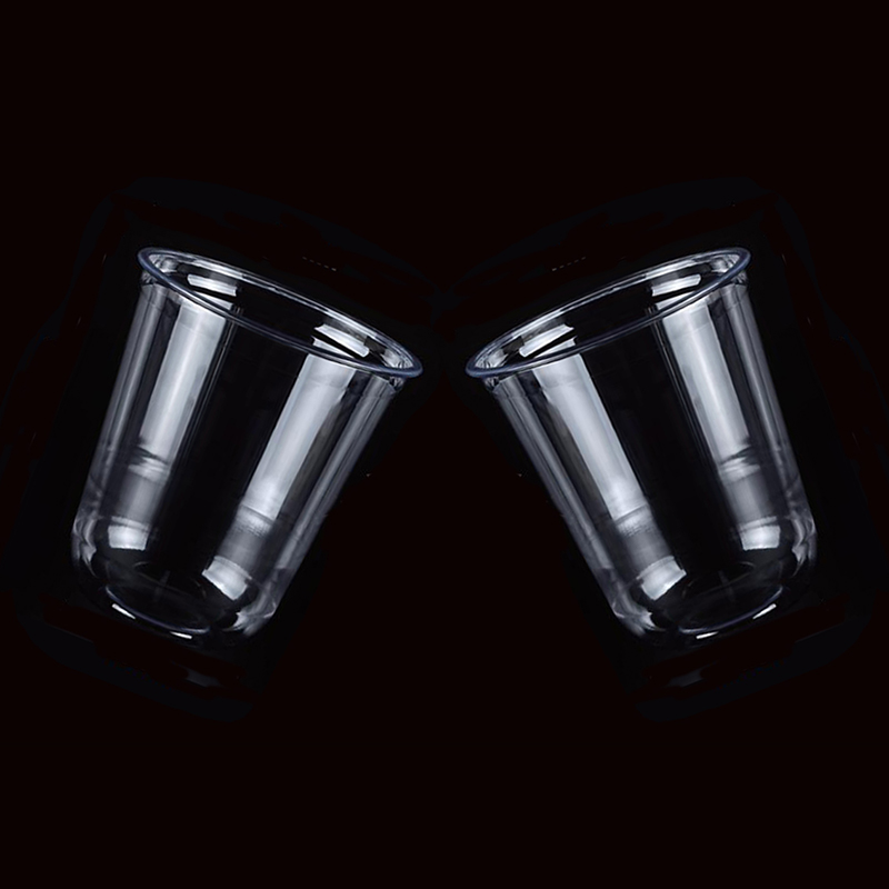 Leak-proof PET cups for secure and stylish beverage packaging.