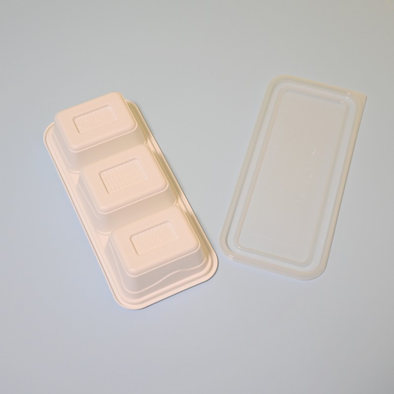 PLA rectangle 3-C lunch box 3