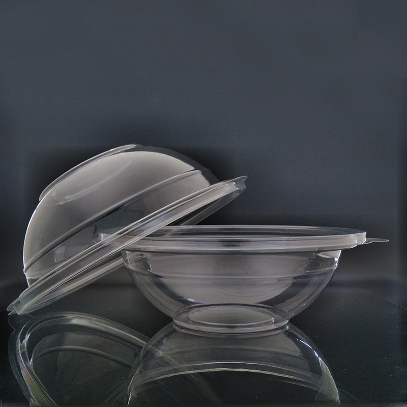 Eco-Friendly Biodegradable 32oz PLA Salad Bowl with Lid