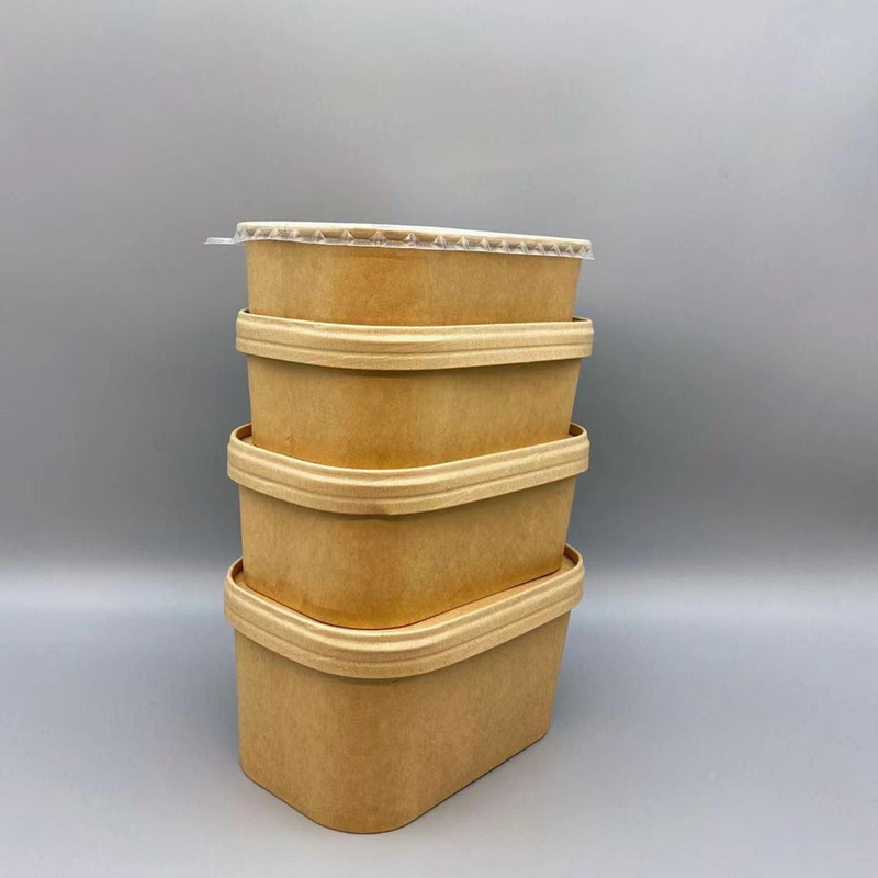 Rectangle Kraft Takeaway Bowls