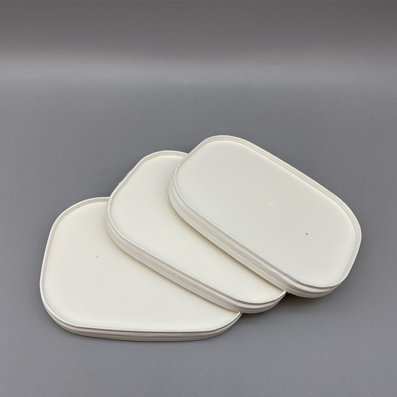 White Cardboard Square Paper Bowls 