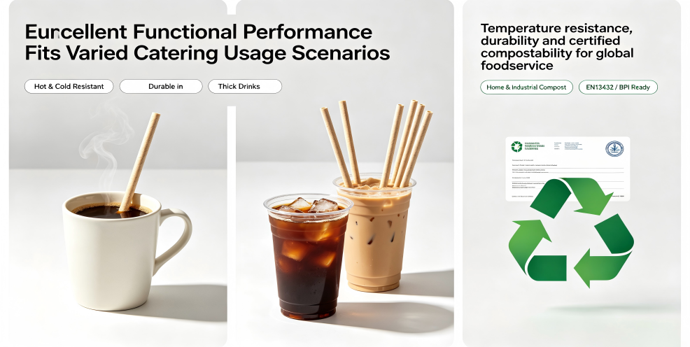 Sugarcane Compostable Straws