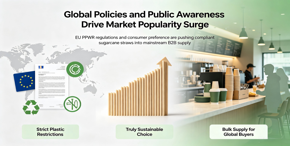 Sugarcane Compostable Straws