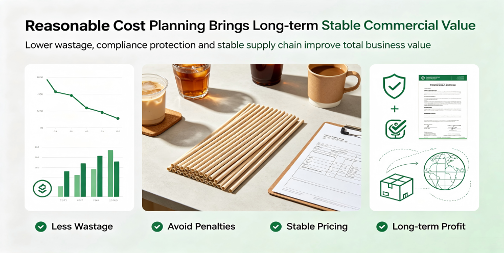 Sugarcane Compostable Straws