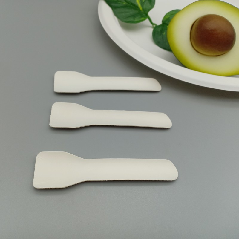 Compostable Bio Bagasse Sugarcane Pulp Ice Cream Spoon New Arrival