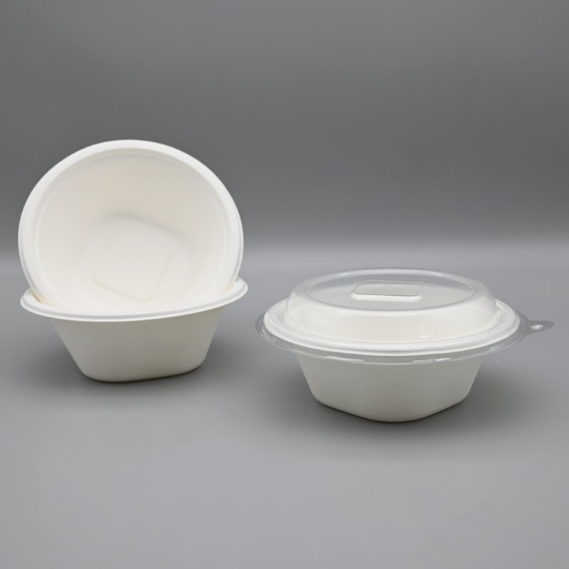 16 oz Bio Sugarcane Bowls for Cafe Breakfasts