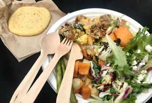 bamboo cutlery on party