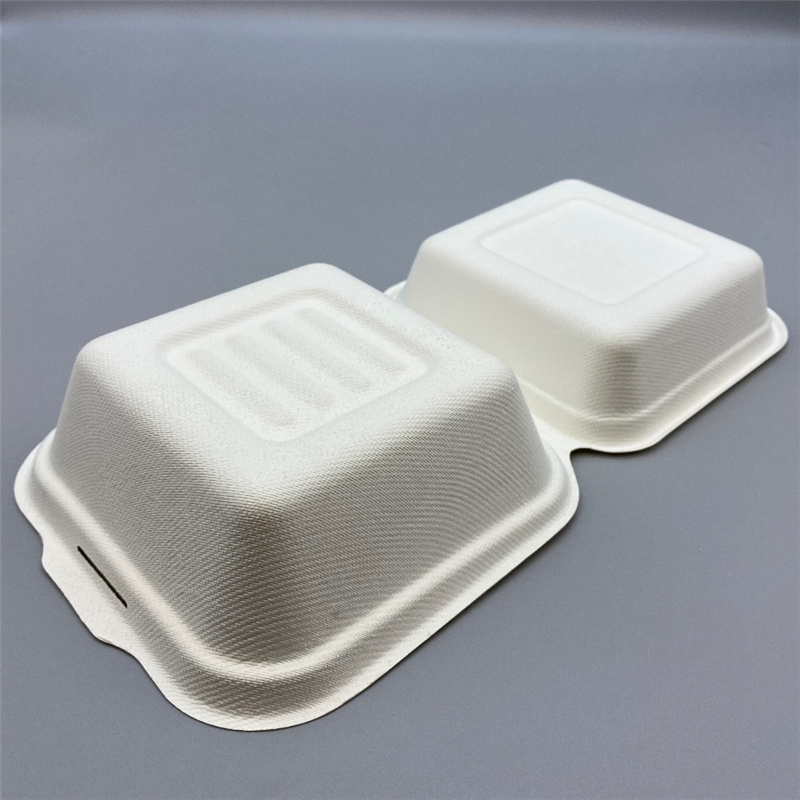 Paper Pulp Lunch Box for Tiramisu， Desserts and hamburger