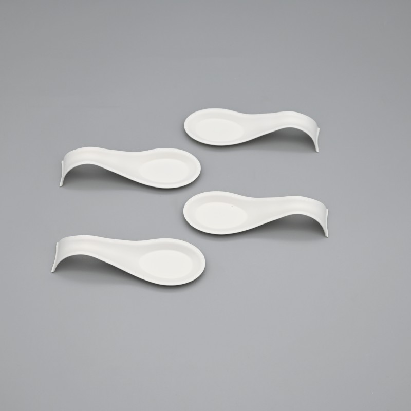 compostable sugarcane little spoon shape 