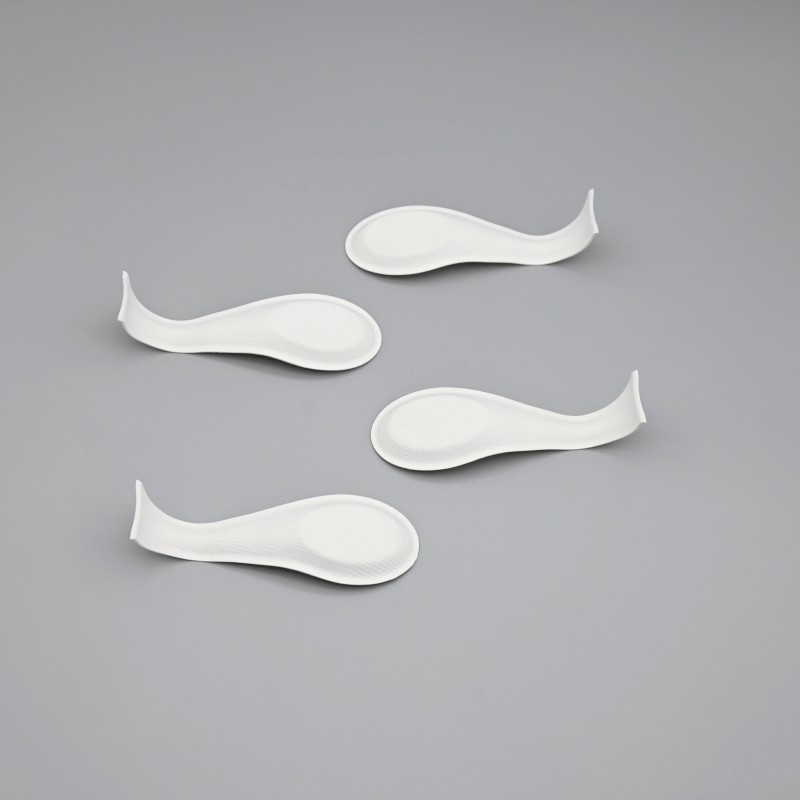 compostable sugarcane little spoon shape 