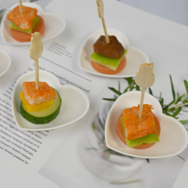 bagasse sugarcane disposable mini appetizer plates cake dessert dish