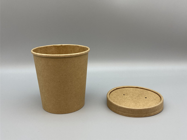 kraft paper round bowl 3