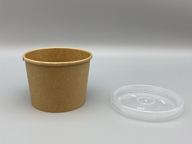 kraft paper round bowl 4