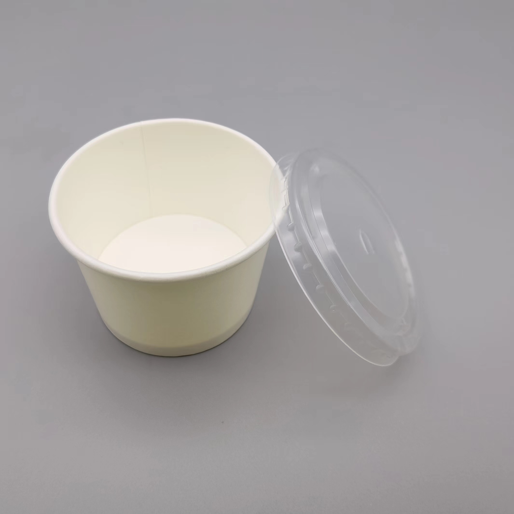 White Cardboard Paper cup
White Disposable Soup Containers 
 paper Soup Bowls with 4OZ