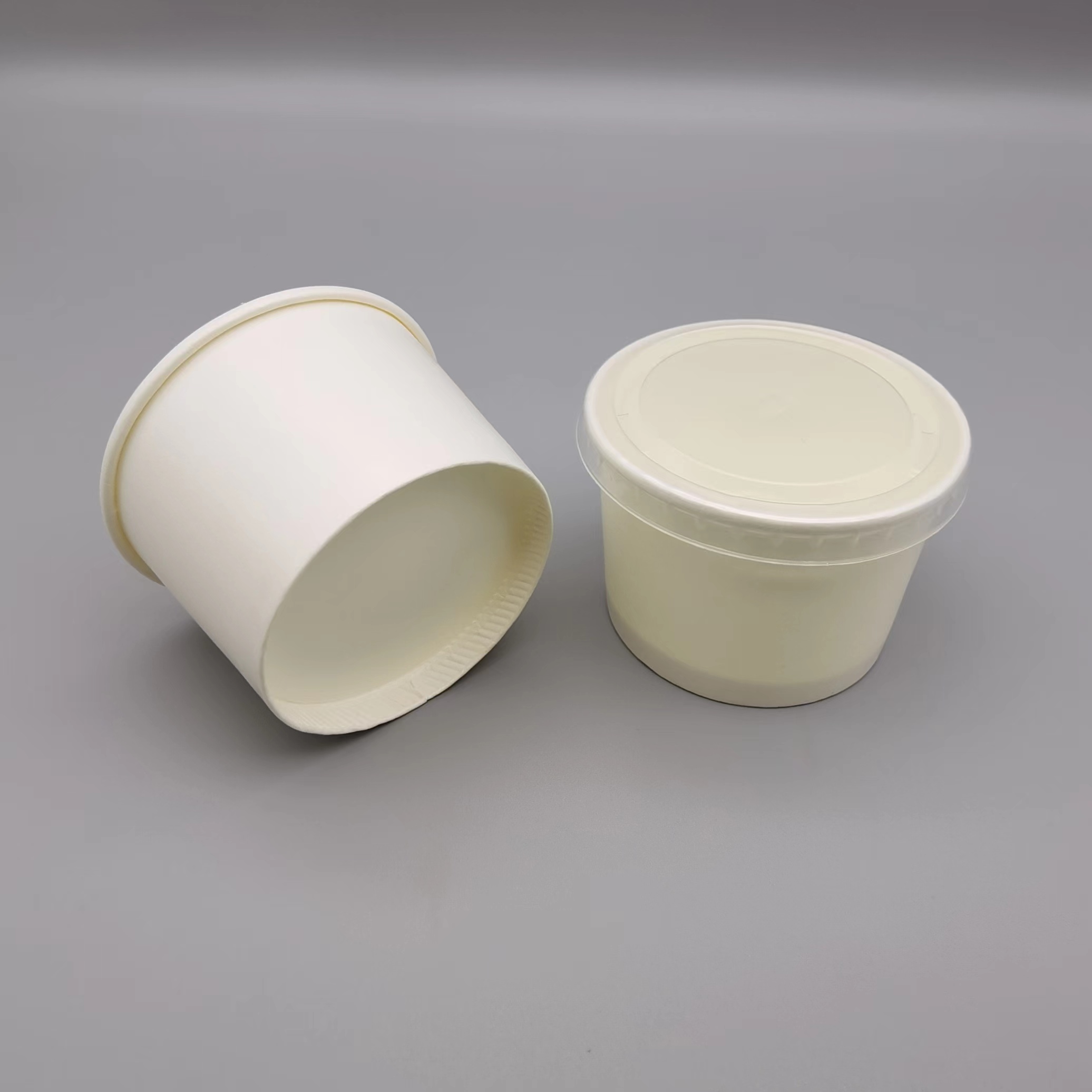 White Cardboard Paper cup
White Disposable Soup Containers 
 paper Soup Bowls with 4OZ