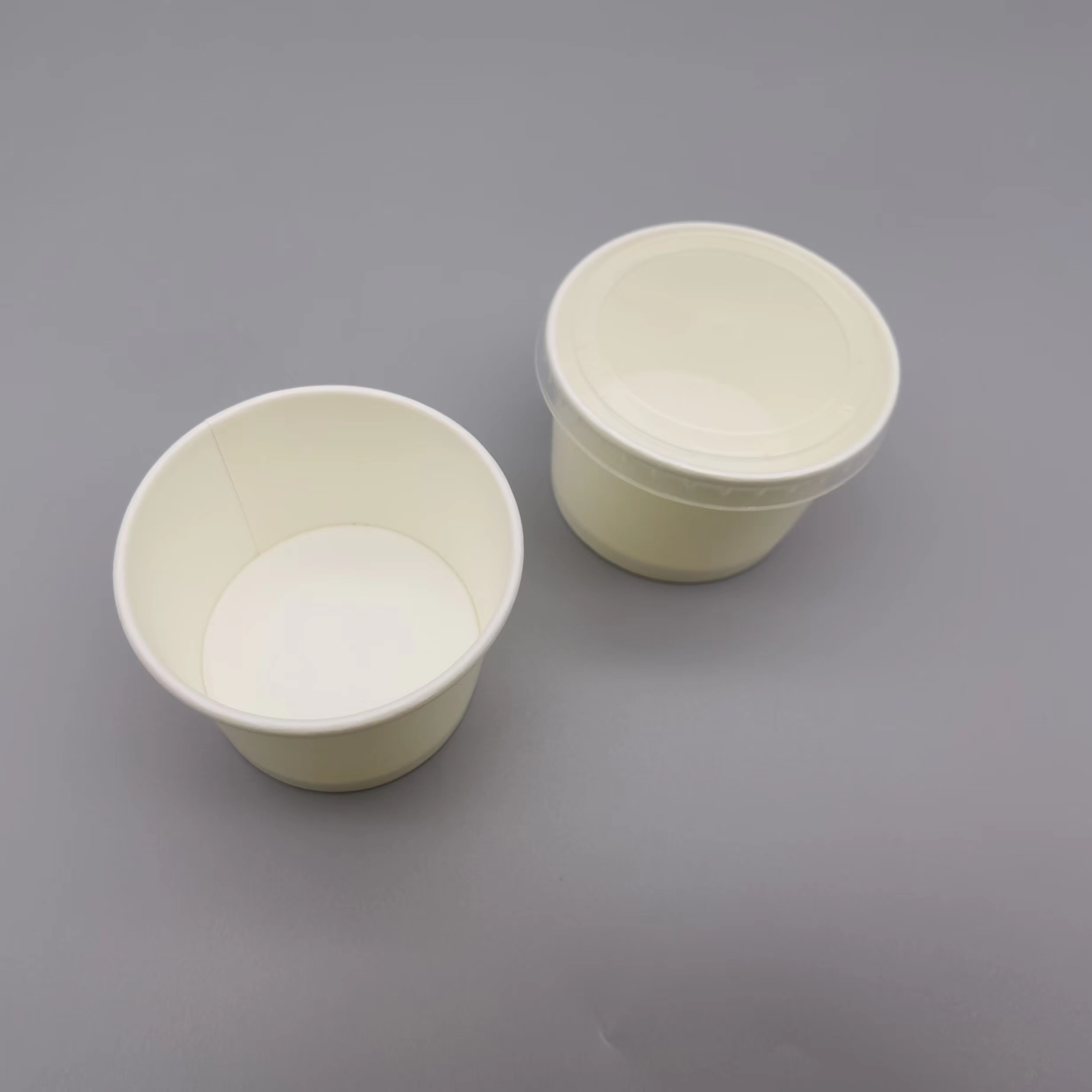 White Cardboard Paper cup
White Disposable Soup Containers 
 paper Soup Bowls with 4OZ