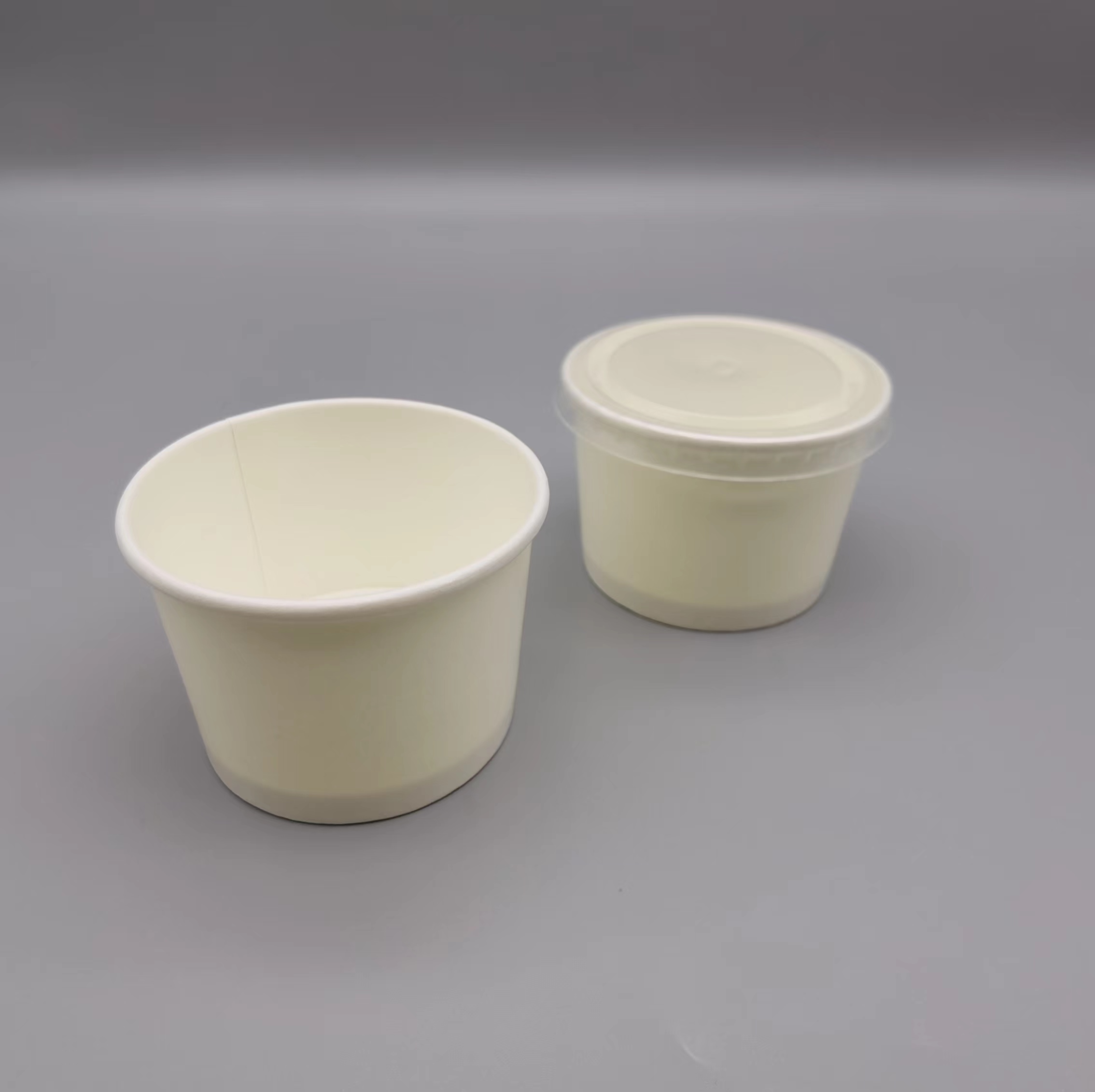 White Cardboard Paper cup
White Cardboard Paper cup
White Disposable Soup Containers 
 paper Soup Bowls with 4OZ